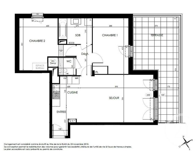 Appartement F3 à louer - 3 pièces - 69.35 m2 - ST FARGEAU PONTHIERRY - 77 - ILE-DE-FRANCE - Century 21 Domaine Du Parc